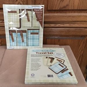 NWT Ready Set Go Travel Set - 2 passport wallets, , 4 luggage tags